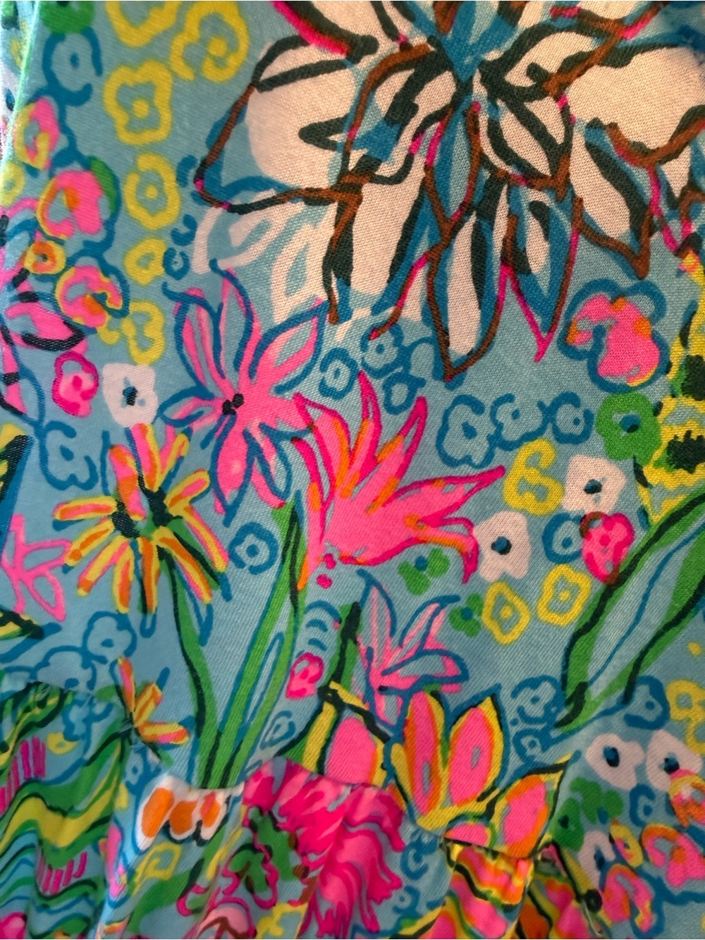 NWT Lilly Pulitzer Multicolor Floral Long-Sleeve Tunic Dress - Picture 3 of 5